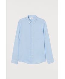 H&M | H&M - リネンシャツ - ブルー(シャツ/ブラウス)