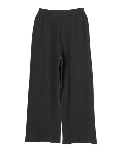 AMERICAN HOLIC（アメリカンホリック）の「総針ニットワイドパンツ（パンツ・チャコールグレー/ライトベージュ・M/L）」の14枚目の写真