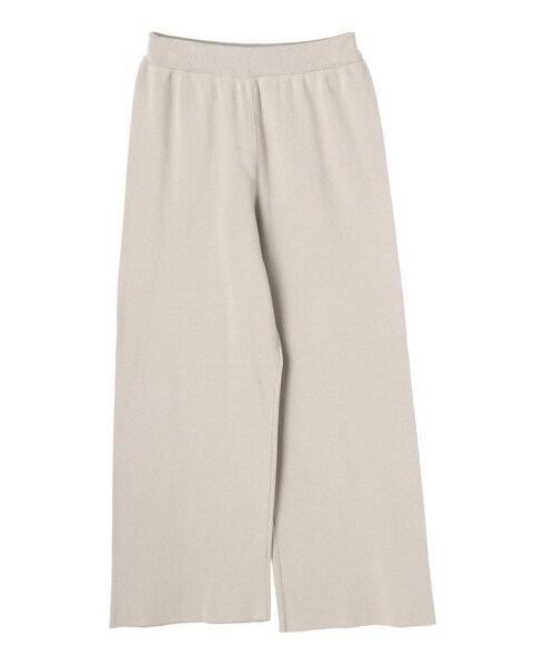 AMERICAN HOLIC（アメリカンホリック）の「総針ニットワイドパンツ（パンツ・チャコールグレー/ライトベージュ・M/L）」の19枚目の写真