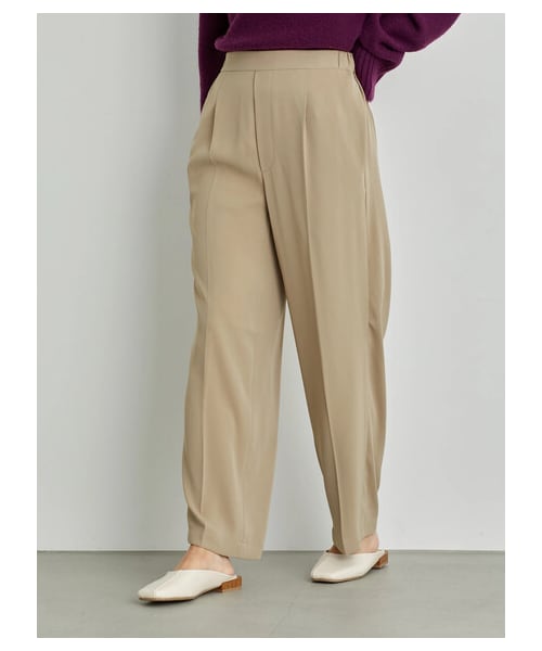 AMERICAN HOLIC（アメリカンホリック）の「センタープレスストレートパンツ（パンツ・ブラック/ライトピンク/ベージュ・S/M/L）」の2枚目の写真