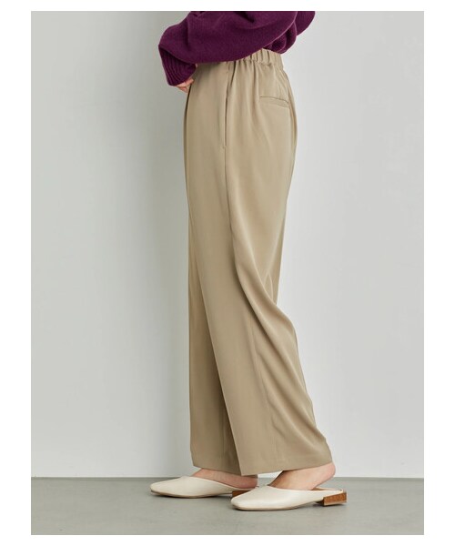 AMERICAN HOLIC（アメリカンホリック）の「センタープレスストレートパンツ（パンツ・ブラック/ライトピンク/ベージュ・S/M/L）」の3枚目の写真