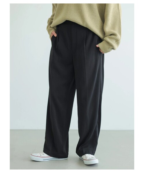 AMERICAN HOLIC（アメリカンホリック）の「センタープレスストレートパンツ（パンツ・ブラック/ライトピンク/ベージュ・S/M/L）」の17枚目の写真