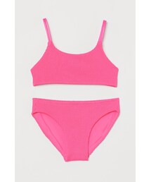 H&M | H&M - テクスチャードニットビキニ - ピンク(水着)