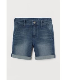 H&M（エイチ・アンド・エム）の「H&M - スリムフィット デニムショートパンツ - ブルー（その他パンツ・キッズ）」