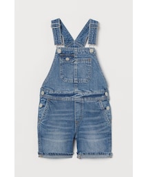 H&M | H&M - ショートオーバーオール - ブルー(その他パンツ)
