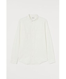 H&M - リネンブレンドシャツ - ホワイト