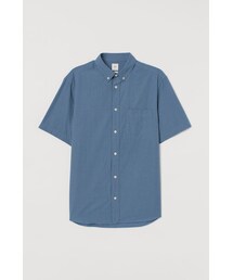 H&M | H&M - レギュラーフィット コットンシャツ - ブルー (シャツ/ブラウス)