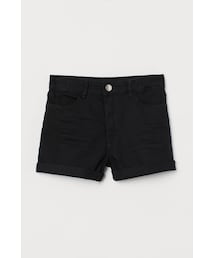 H&M（エイチ・アンド・エム）の「H&M - ツイルショートパンツ - ブラック（その他パンツ・キッズ）」