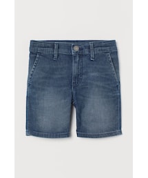H&M（エイチ・アンド・エム）の「H&M - スリムフィット デニムショートパンツ - ブルー（その他パンツ・キッズ）」