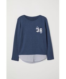 H&M | H&M - ファインニットセーター - ブルー (ニット/セーター)