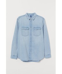 H&M | H&M - デニムシャツ - ブルー(シャツ/ブラウス)