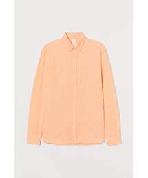H&M | H&M - レギュラーフィット オックスフォードシャツ - オレンジ(シャツ/ブラウス)