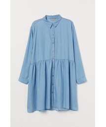 H&M - H&M+ リヨセルシャツドレス - ブルー