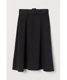 H&M - ベルテッドスカート - ブラック
