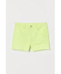 H&M（エイチ・アンド・エム）の「H&M - ツイルショートパンツ - イエロー（その他パンツ・キッズ）」