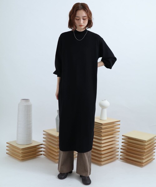 Diagram ダイアグラム バックプリーツニットワンピース SIZE 36 SENSE OF PLACE by URBAN RESEARCH（センスオブプレイスバイアーバン