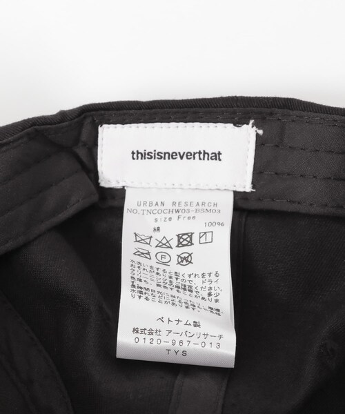 thisisneverthat(ディスイズネバーザット)の「THISISNEVERTHAT T-Logo Cap(その他・メンズ・Black・FREE)」の10枚目の写真