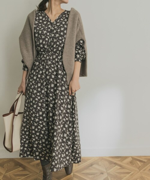 平和屋着物▽上質な小紋 単衣 型染め 花鳥文 鬼しぼ縮緬 正絹 逸品