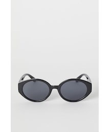 H&M（エイチ・アンド・エム）の「H&M - オーバルサングラス - ブラック（サングラス・レディース）」