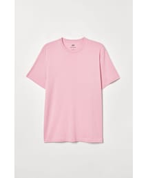 H&M | H&M - レギュラーフィット ラウンドネックTシャツ - ピンク(Tシャツ/カットソー)
