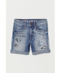H&M（エイチ・アンド・エム）の「H&M - スリムフィット デニムショートパンツ - ブルー（その他パンツ・キッズ）」