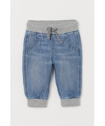 H&M（エイチ・アンド・エム）の「H&M - ルーズフィット デニムジョガーパンツ - ブルー（その他パンツ）」