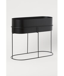 H&M（エイチ・アンド・エム）の「H&M - メタルプランターボックス - ブラック（インテリア雑貨）」