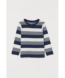 H&M（エイチ・アンド・エム）の「H&M - ジャージートップス - ブルー（シャツ/ブラウス）」
