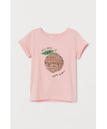 H&M（エイチ・アンド・エム）の「H&M - デザイントップス - ピンク（シャツ/ブラウス）」