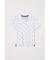 H&M（エイチ・アンド・エム）の「H&M - ポロシャツ - ホワイト（シャツ/ブラウス）」