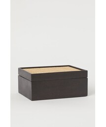 H&M（エイチ・アンド・エム）の「H&M - ふた付きボックス - ベージュ（インテリア雑貨）」