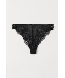 H&M（エイチ・アンド・エム）の「H&M - Brazilianショーツ レース - ブラック（その他アンダーウェア/インナー）」