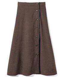 GRL | スエードレザーパイピングフレアスカート(スカート)