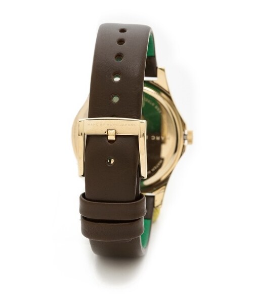 Marc by Marc Jacobs（マークバイマークジェイコブス）の「Marc by Marc Jacobs The Slim Leather Watch（アナログ腕時計・Gold/Olive・One Size）」の3枚目の写真