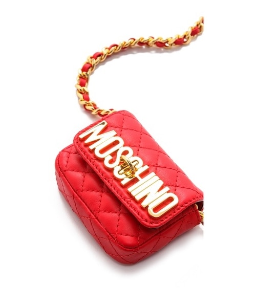 MOSCHINO(モスキーノ)の「Moschino Tiny Quilted Chain Bag(バッグ・レディース・Red・One Size)」の3枚目の写真