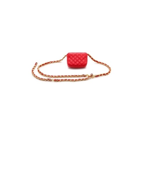 MOSCHINO(モスキーノ)の「Moschino Tiny Quilted Chain Bag(バッグ・レディース・Red・One Size)」の2枚目の写真