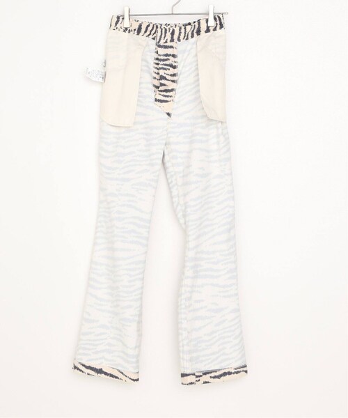 B.C STOCK（ベーセーストック）の「ゼブラプリントフレアパンツ（パンツ・ナチュラル/フリー/在庫あり）」の18枚目の写真