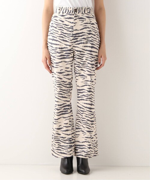 B.C STOCK（ベーセーストック）の「ゼブラプリントフレアパンツ（パンツ・ナチュラル/フリー/在庫あり）」の7枚目の写真