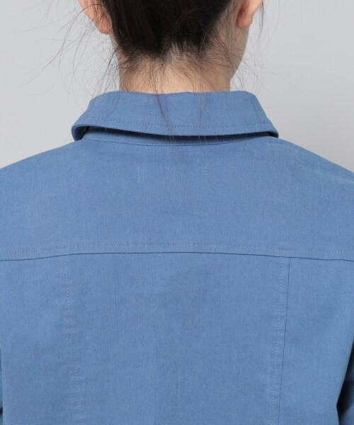 Andemiu（アンデミュウ）の「ワークフウショートジャケット（ジャケット/アウター・レディース・ピンク20/ブラウン50/ブルー80・F）」の14枚目の写真