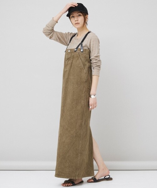 Curensology（カレンソロジー）の「＜&RC＞サスペンダーワンピース（ワンピース/ドレス・ホワイト/ブラック/ベージュ）」の3枚目の写真