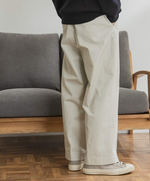 FORK&SPOON（フォークアンドスプーン）の「FORK&SPOON ワンタックチノパンツ（その他・メンズ・MUSHROOM/KHAKI GRAY・4/5）」の5枚目の写真