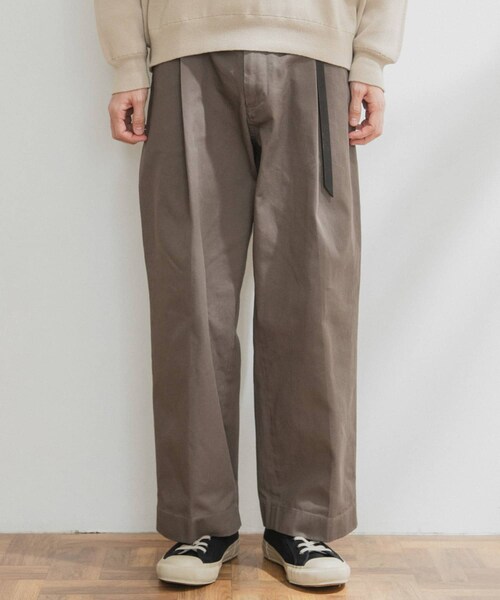 FORK&SPOON（フォークアンドスプーン）の「FORK&SPOON ワンタックチノパンツ（その他・メンズ・MUSHROOM/KHAKI GRAY・4/5）」の15枚目の写真