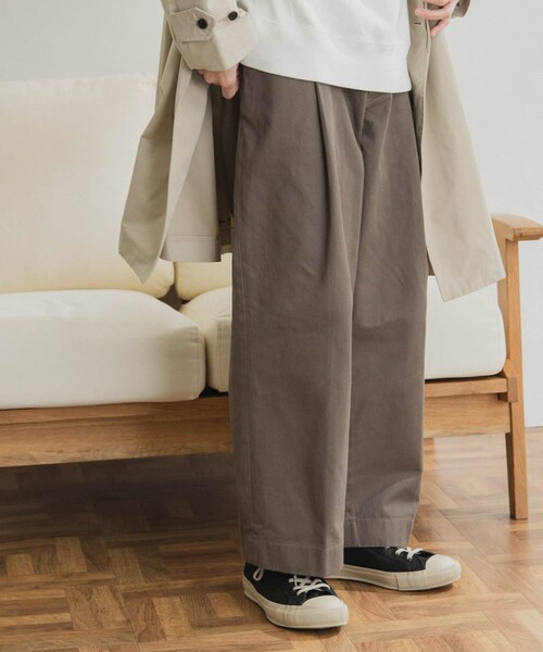 FORK&SPOON（フォークアンドスプーン）の「FORK&SPOON ワンタックチノパンツ（その他・メンズ・MUSHROOM/KHAKI GRAY・4/5）」の14枚目の写真