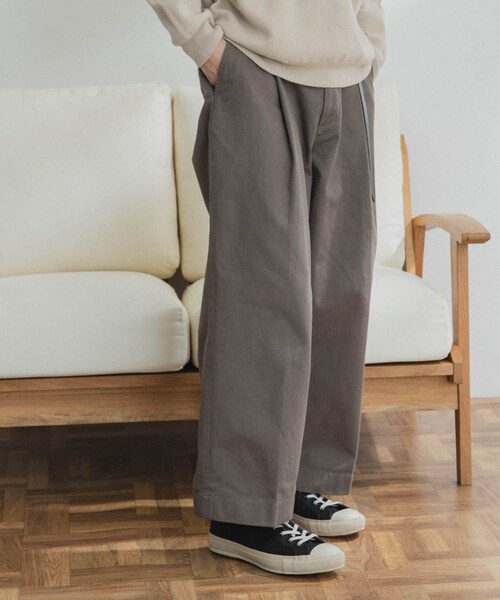 FORK&SPOON（フォークアンドスプーン）の「FORK&SPOON ワンタックチノパンツ（その他・メンズ・MUSHROOM/KHAKI GRAY・4/5）」の10枚目の写真