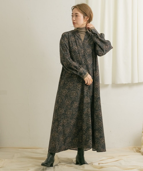 ロク　ペイズリーロングワンピース　M ITEMS URBANRESEARCH（アイテムズ アーバンリサーチ）の