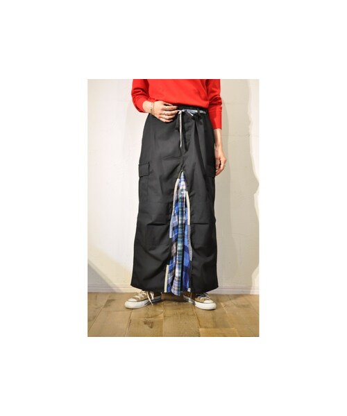 RehersalL（リハーズオール）の「BDUネルスカート（スカート・レディース・ベージュ/ブラック・one）」の2枚目の写真