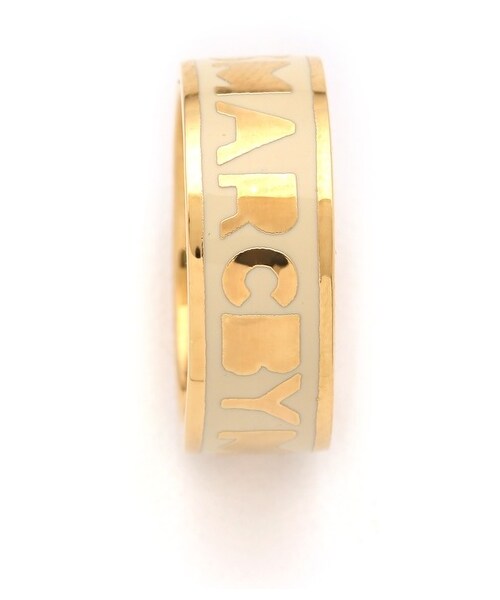 Marc by Marc Jacobs（マークバイマークジェイコブス）の「Marc by Marc Jacobs Dreamy Logo Band Ring（リング・Cream・7）」の3枚目の写真