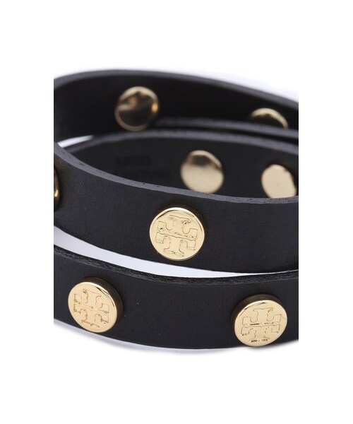 TORY BURCH（トリーバーチ）の「Tory Burch Double Wrap Logo Bracelet（ブレスレット・Black・One Size）」の2枚目の写真