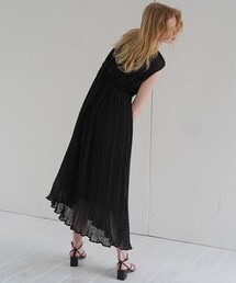 CLANE（クラネ）の「ドットジャガードプリーツワンピース（）」 - WEAR