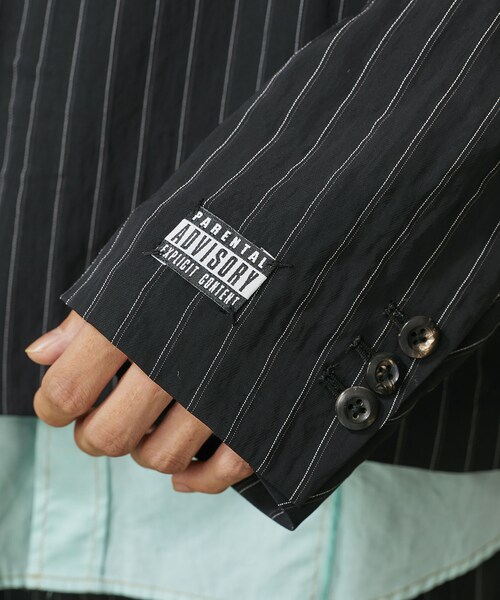 Jieda レーヨン ストライプ ダブルジャケット JIEDA（ジエダ）の「RAYON STRIPE DOUBLE JACKET（）」 - WEAR